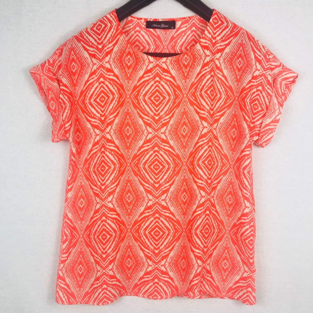 Anna Grace Nordstrom Geo Print Tunic Top Size S